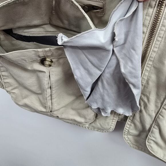 LL Bean Fishing Vest XL Half Moon Pocket Angler Outdoor Gorpcore L.L. Bean Khaki - Picture 7 of 15